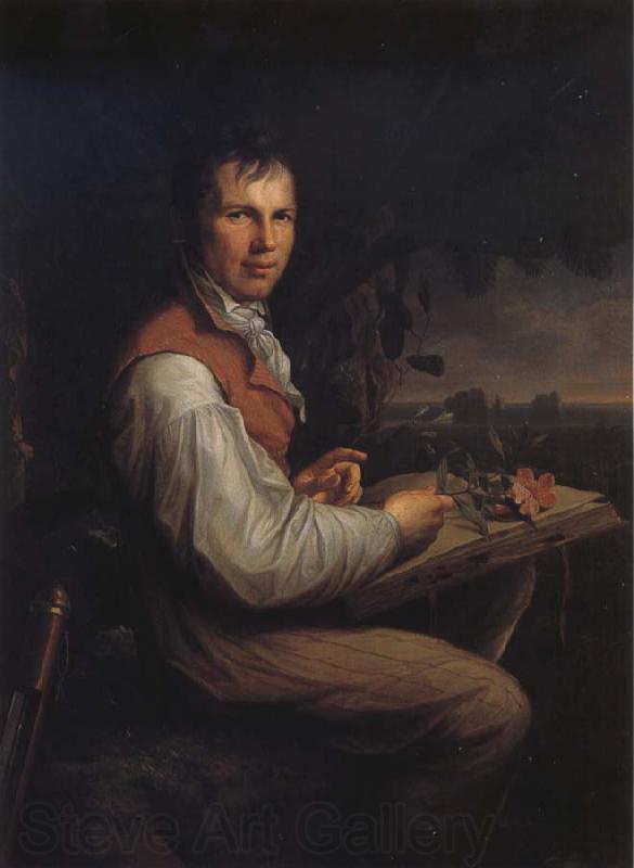 Friedrich Georg Weitsch Alexander von Humboldt Norge oil painting art